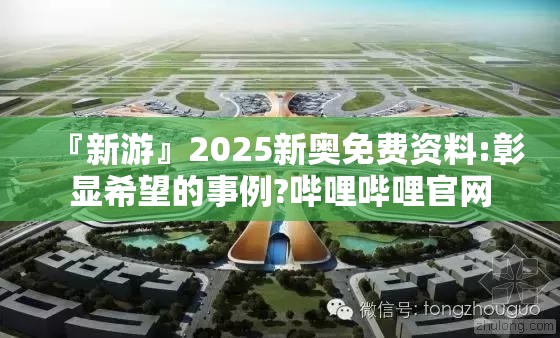 『新游』2025新奥免费资料:彰显希望的事例?哔哩哔哩官网