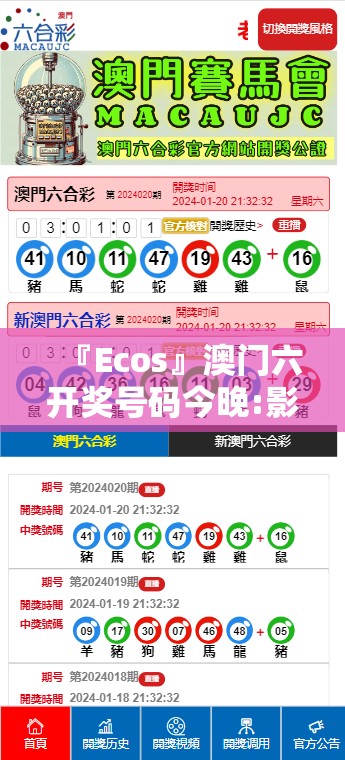 『Ecos』澳门六开奖号码今晚:影响广泛的决策?哔哩哔哩