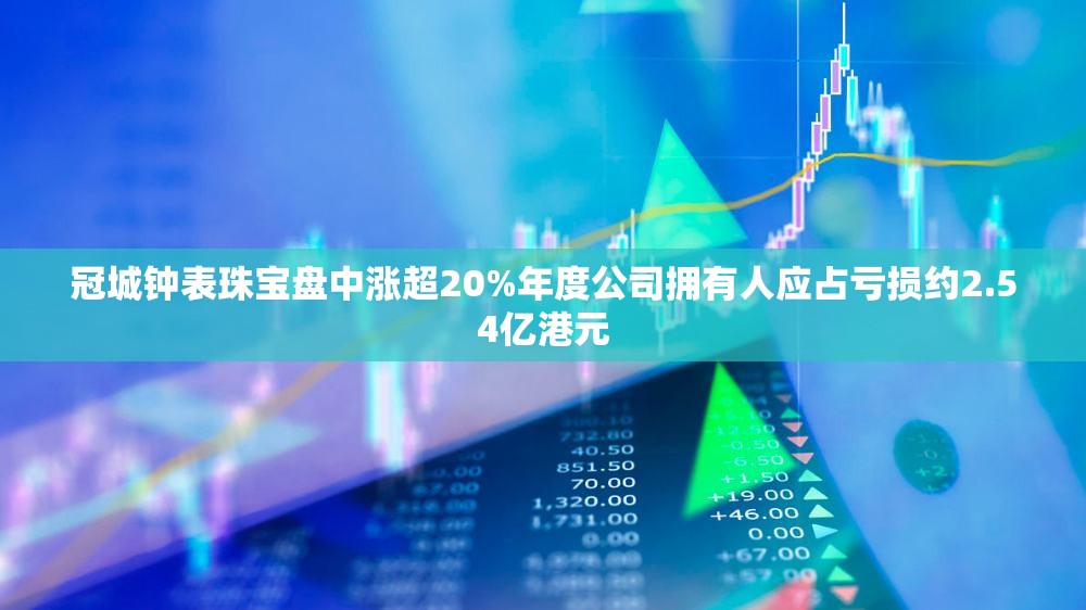 冠城钟表珠宝盘中涨超20%年度公司拥有人应占亏损约2.54亿港元
